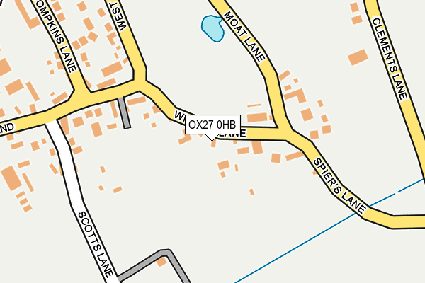 OX27 0HB map - OS OpenMap – Local (Ordnance Survey)