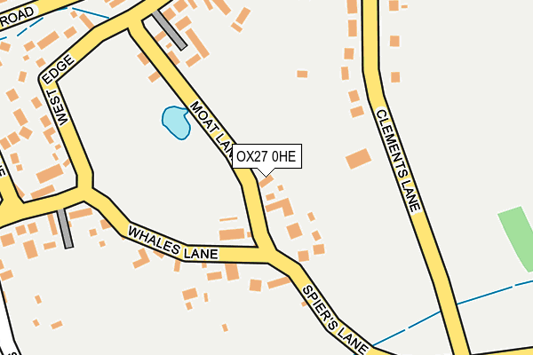 OX27 0HE map - OS OpenMap – Local (Ordnance Survey)