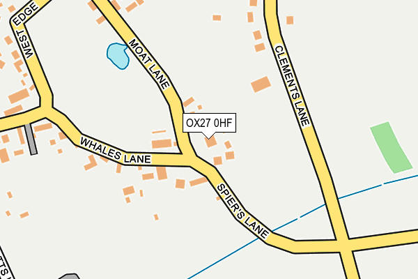 OX27 0HF map - OS OpenMap – Local (Ordnance Survey)