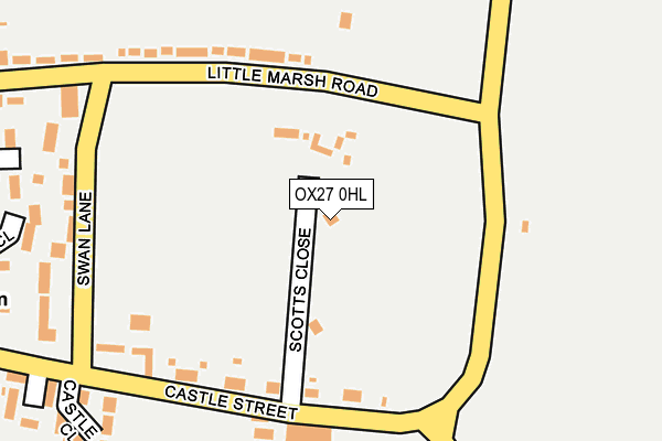 OX27 0HL map - OS OpenMap – Local (Ordnance Survey)