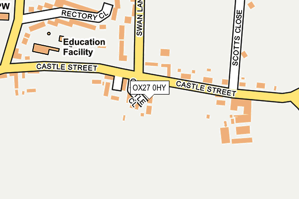 OX27 0HY map - OS OpenMap – Local (Ordnance Survey)