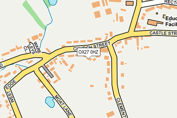 OX27 0HZ map - OS OpenMap – Local (Ordnance Survey)