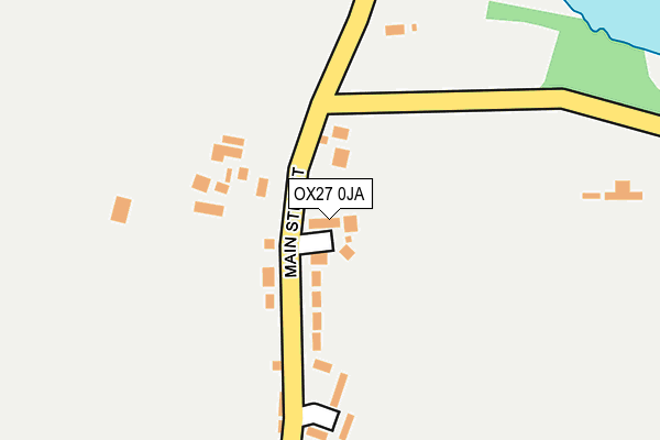 OX27 0JA map - OS OpenMap – Local (Ordnance Survey)