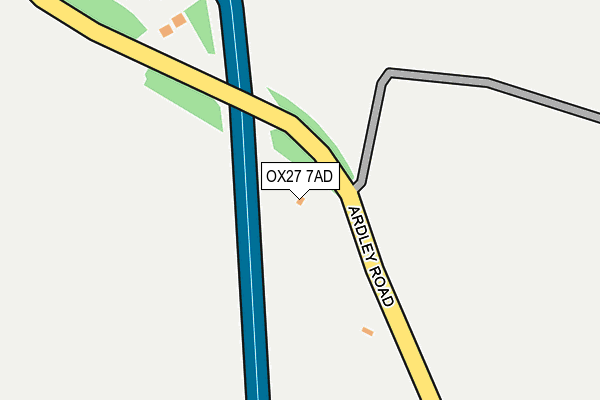 OX27 7AD map - OS OpenMap – Local (Ordnance Survey)