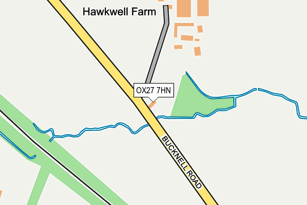 OX27 7HN map - OS OpenMap – Local (Ordnance Survey)