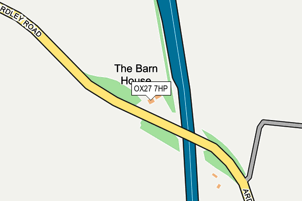 OX27 7HP map - OS OpenMap – Local (Ordnance Survey)