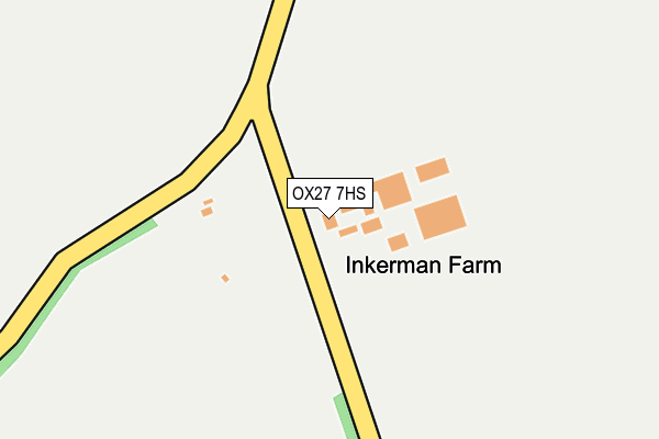 OX27 7HS map - OS OpenMap – Local (Ordnance Survey)