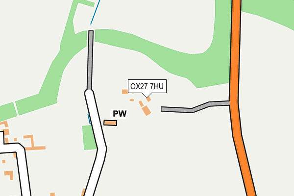 OX27 7HU map - OS OpenMap – Local (Ordnance Survey)