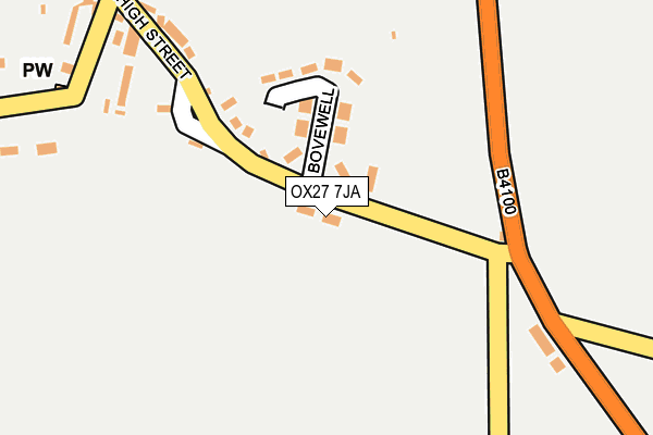 OX27 7JA map - OS OpenMap – Local (Ordnance Survey)