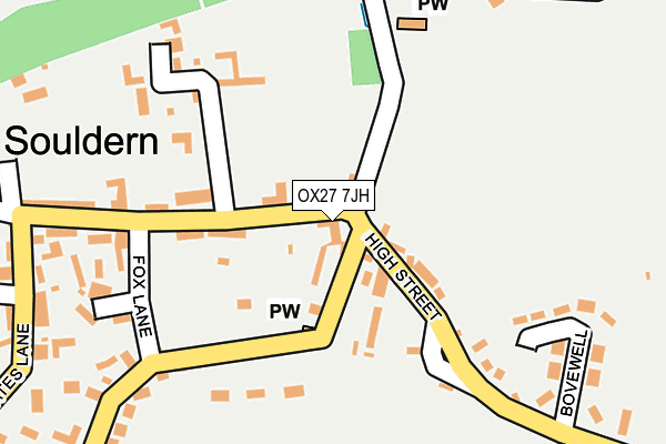 OX27 7JH map - OS OpenMap – Local (Ordnance Survey)