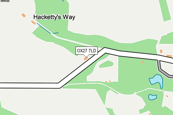 OX27 7LD map - OS OpenMap – Local (Ordnance Survey)