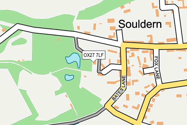 OX27 7LF map - OS OpenMap – Local (Ordnance Survey)