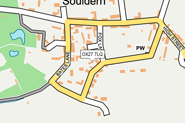 OX27 7LQ map - OS OpenMap – Local (Ordnance Survey)