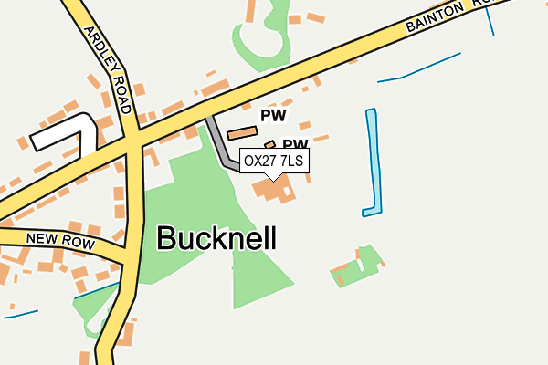 OX27 7LS map - OS OpenMap – Local (Ordnance Survey)