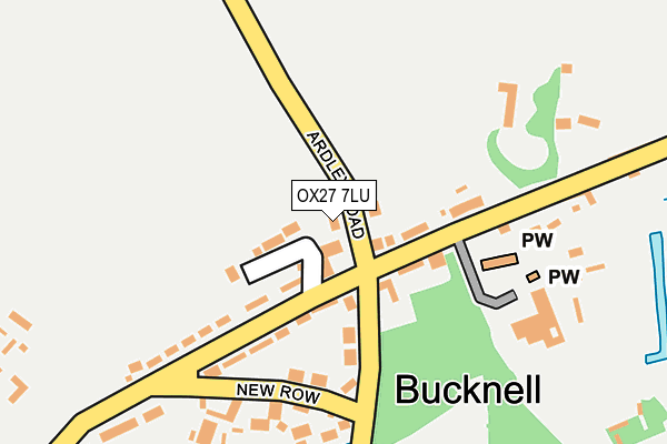 OX27 7LU map - OS OpenMap – Local (Ordnance Survey)