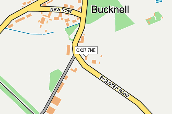 OX27 7NE map - OS OpenMap – Local (Ordnance Survey)