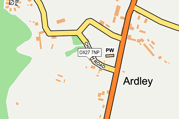 OX27 7NP map - OS OpenMap – Local (Ordnance Survey)