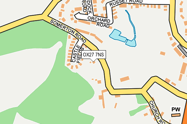 OX27 7NS map - OS OpenMap – Local (Ordnance Survey)