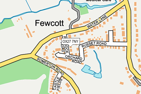 OX27 7NY map - OS OpenMap – Local (Ordnance Survey)