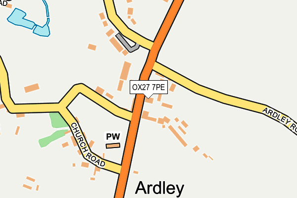 OX27 7PE map - OS OpenMap – Local (Ordnance Survey)