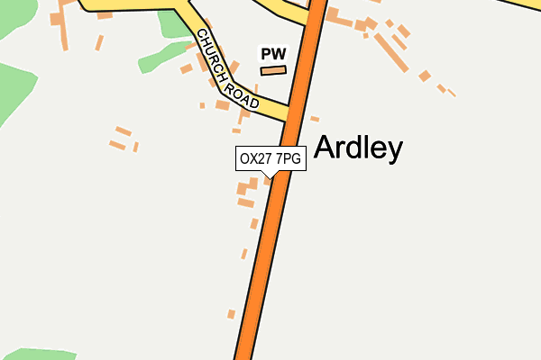 OX27 7PG map - OS OpenMap – Local (Ordnance Survey)