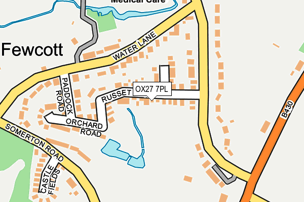 OX27 7PL map - OS OpenMap – Local (Ordnance Survey)