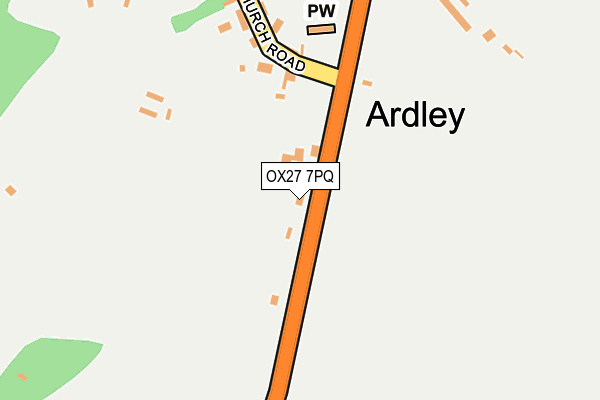 OX27 7PQ map - OS OpenMap – Local (Ordnance Survey)