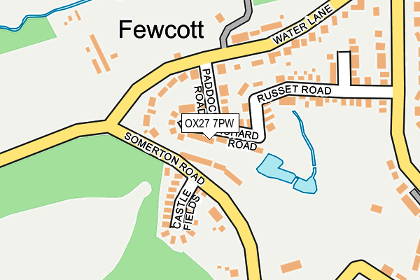 OX27 7PW map - OS OpenMap – Local (Ordnance Survey)