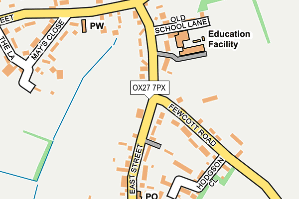 OX27 7PX map - OS OpenMap – Local (Ordnance Survey)
