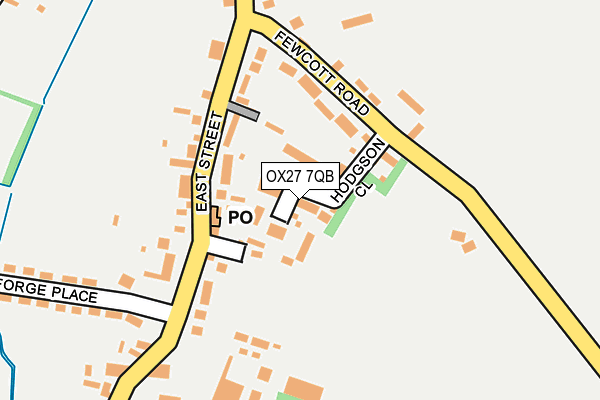 OX27 7QB map - OS OpenMap – Local (Ordnance Survey)