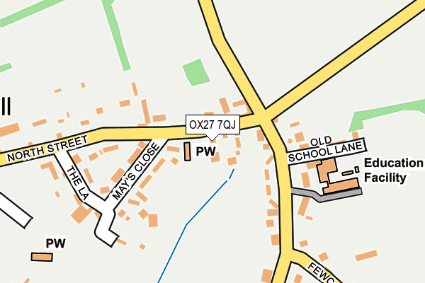 OX27 7QJ map - OS OpenMap – Local (Ordnance Survey)