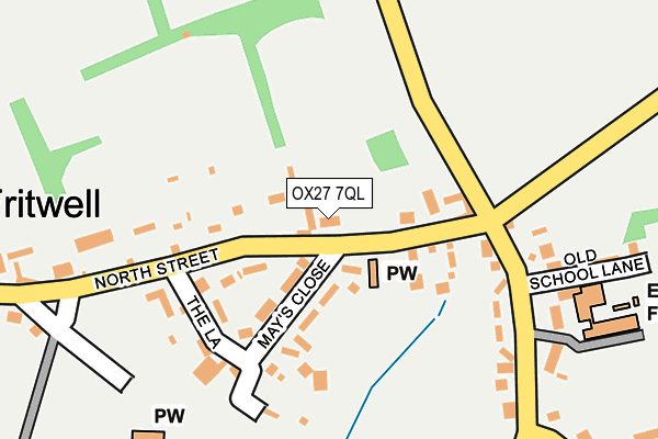 OX27 7QL map - OS OpenMap – Local (Ordnance Survey)