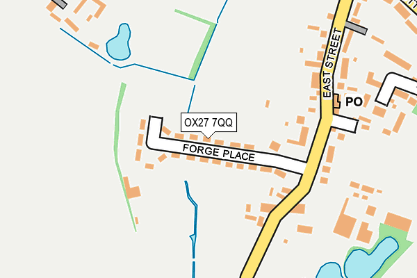 OX27 7QQ map - OS OpenMap – Local (Ordnance Survey)