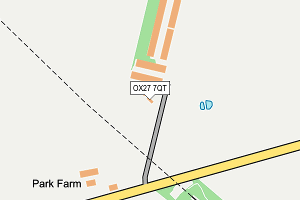 OX27 7QT map - OS OpenMap – Local (Ordnance Survey)