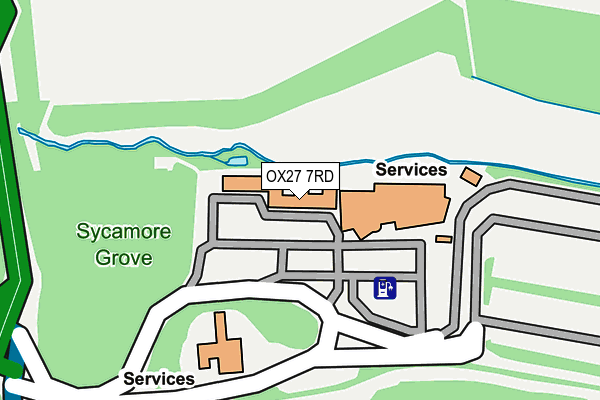OX27 7RD map - OS OpenMap – Local (Ordnance Survey)