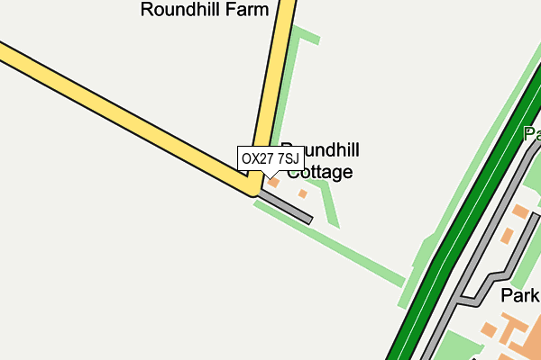 OX27 7SJ map - OS OpenMap – Local (Ordnance Survey)