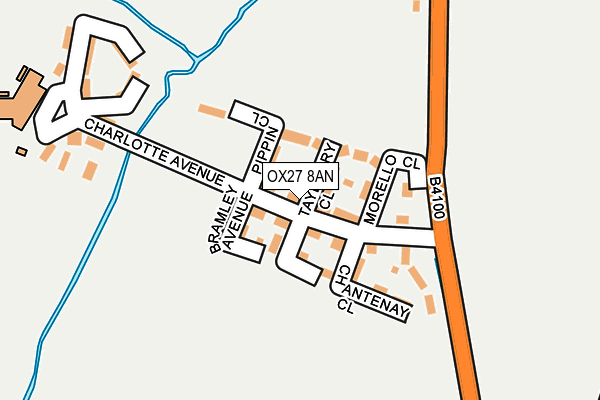 OX27 8AN map - OS OpenMap – Local (Ordnance Survey)