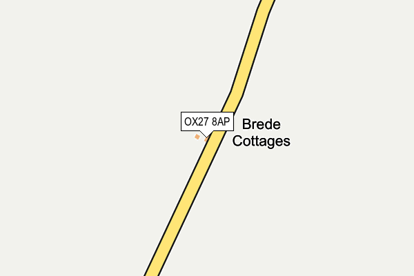 OX27 8AP map - OS OpenMap – Local (Ordnance Survey)