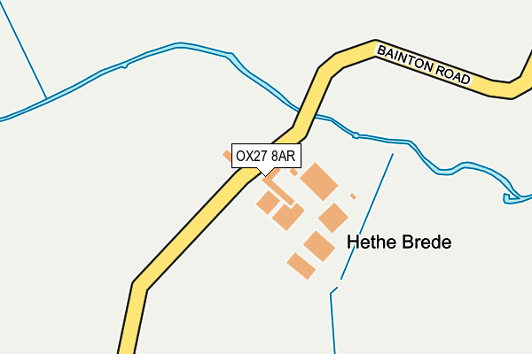 OX27 8AR map - OS OpenMap – Local (Ordnance Survey)