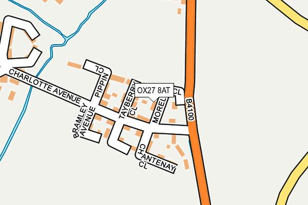 OX27 8AT map - OS OpenMap – Local (Ordnance Survey)