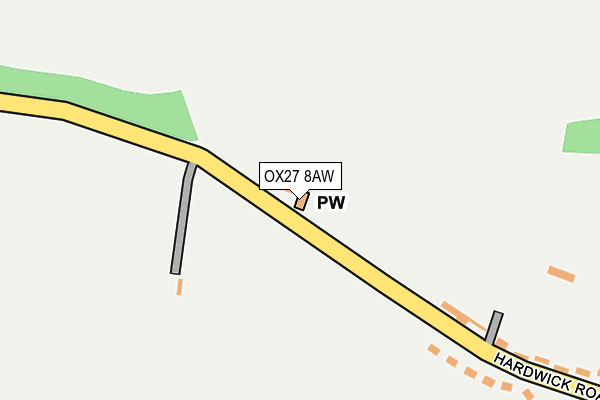 OX27 8AW map - OS OpenMap – Local (Ordnance Survey)