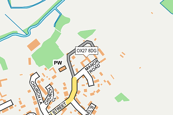 OX27 8DG map - OS OpenMap – Local (Ordnance Survey)