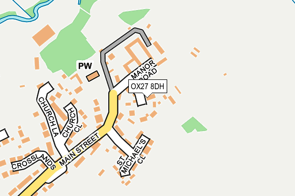 OX27 8DH map - OS OpenMap – Local (Ordnance Survey)