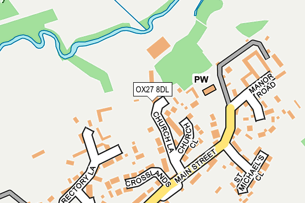 OX27 8DL map - OS OpenMap – Local (Ordnance Survey)