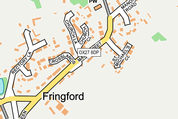 OX27 8DP map - OS OpenMap – Local (Ordnance Survey)