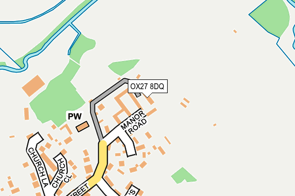 OX27 8DQ map - OS OpenMap – Local (Ordnance Survey)