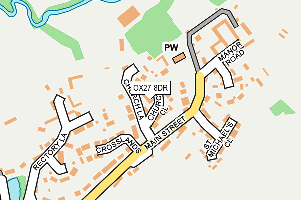 OX27 8DR map - OS OpenMap – Local (Ordnance Survey)