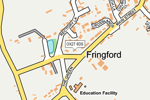 OX27 8DS map - OS OpenMap – Local (Ordnance Survey)