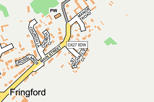 OX27 8DW map - OS OpenMap – Local (Ordnance Survey)