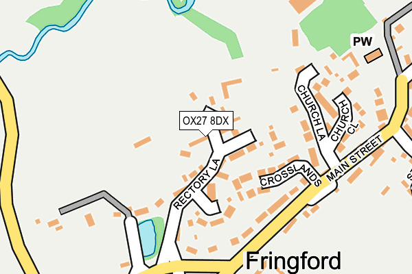OX27 8DX map - OS OpenMap – Local (Ordnance Survey)